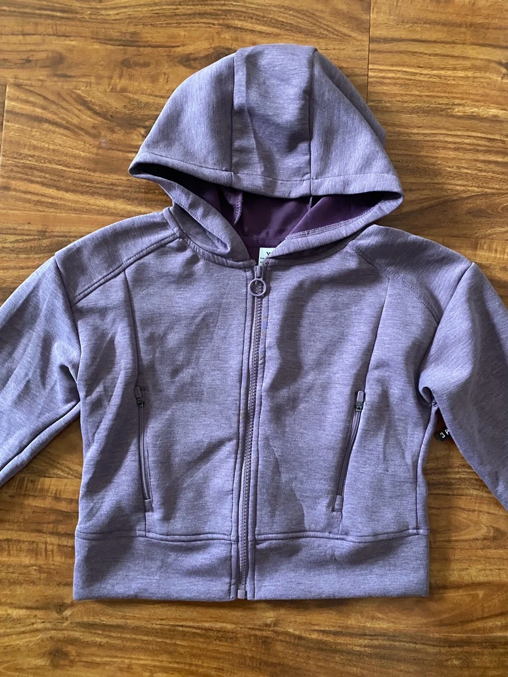 NWT New Yogalicious Girls Purple Soft Zip Jacket + Tank + Sweatpant Size 10